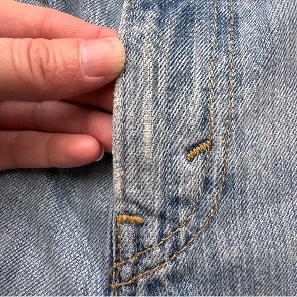 Levi's 511 Light Blue Denim Shorts frayed hem - 33 - Picture 12 of 16